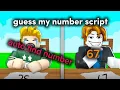 NEW Guess my number script