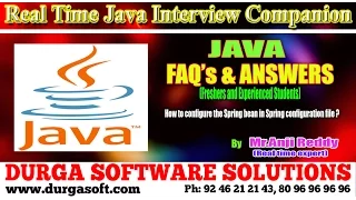 How to configure the Spring bean in Spring configuration file