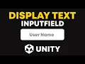How to Display Text from InputField and Save User name in Unity