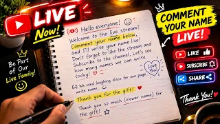 🔴 Your Name on My Page LIVE ✍️ | Come & Watch!