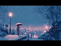 10 Hours Relaxing Sleep Music「A snowy night in Tokyo」🎵 Insomnia Music, Healing Music (Snowflake)