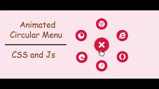 How to create Circular Menu with CSS and Js
