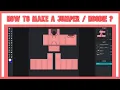 How to make a roblox Jumper Hoodie NZ - Clan