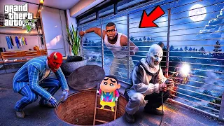 Franklin Make Secret banker For Save Shinchan From SERBIAN DANCING LADY & Hell God For Save GTA V!