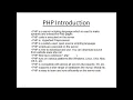 PHP introduction - Hypertext Preprocessor open source scripting language