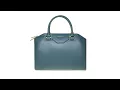 JOY IMAN Tassel Chic Leather Satchel with RFID Crossbo