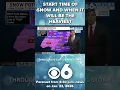 Breaking down the timing of the snow
