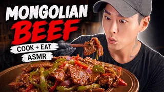 Mongolian Beef | Cooking & Eating ASMR | Midnight Kitchen