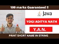 Print initial of name in string ICSE computer ICSE String in java