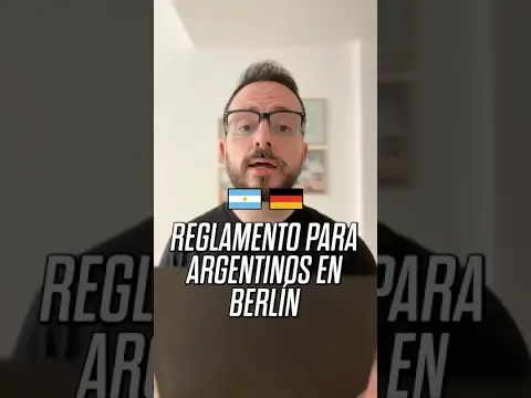 Reglamento para Argentinos en Berlín. Si conoces a alguien allá pasale este video.