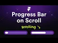 Framer How to Create a Progress Bar Triggered by Scroll