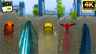 all alien speed race in ben 10 game who s the fastest