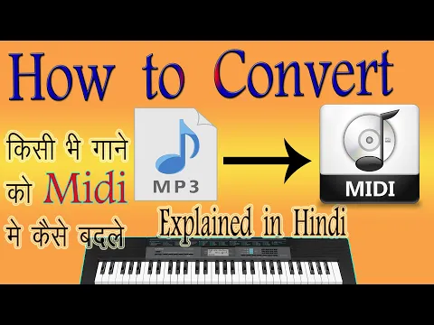 Download MP3 How to convert Mp3 file to MIDI file || MIDI Download