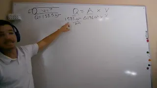 Water Math Calculating Velocity