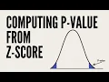 P-Value calculation from Z Score Python Pandas