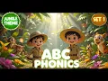 ABC PHONICS JUNGLE THEME FUN WILD ADVENTURE FOR KIDS PRESCHOOLERS LEARN IN THE JUNGLE
