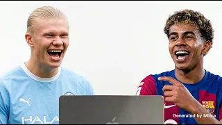 Haaland & Yamal Try Not To Laugh At their Funniest AI Parodies! (IMPOSSIBLE) 💀