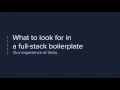 Defining a customizable boilerplate using Django React and Bootstrap by Lais Varejao