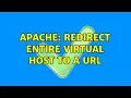 Apache Redirect entire virtual host to a URL