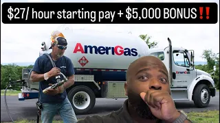 AmeriGas is paying new drivers top dollar plus a nice bonus to deliver propane