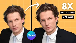 How to Upscale your Image Upto 8X Canva Tutorial
