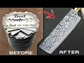 Download Lagu I made a Damascus Knife out of your Razor Blades. Can you believe?