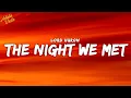 Download Lagu Lord Huron – The Night We Met (Lyrics/Letra)