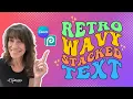 Create A Retro Wavy Stacked Text Effect Canva Photopea