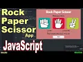 Rock Paper Scissor In JavaScript JavaScript Projects For Students