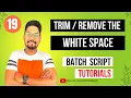 Batch Remove Trailing Whitespace in a Text Batch Script Tutorial