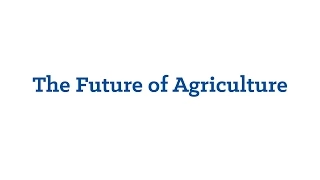 The FFA Creed - The Future of Agriculture