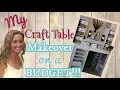 Download My Craft Table MAKEOVER on a BUDGET | DIY Craft Table | Michael's Craft Desk mp4 3gp mp3 videos - waplic