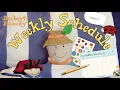Kids Learn The Days Of The Week Weekly Schedule for Children and Families Kids Build Routine