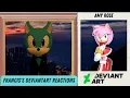 Francis the Wolf Visits DeviantArt Amy Edition