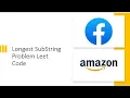 Longest SubString Problem Explained in Easy Way Leet Code