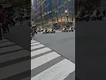 NYPD MTN Officers On Scooters Escort A Protest On East 42nd Street In Midtown Manhattan New York