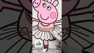 PEPPA PIG BALLET COLORING PAGE