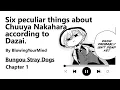 Six peculiar things about Chuuya Nakahara according to Dazai - Podfic BSD