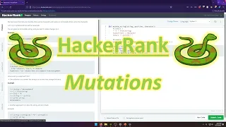 HackerRank Python Mutations