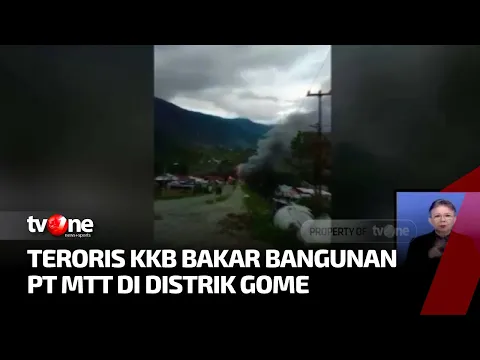 Teroris KKB Bakar Bangunan Milik PT MTT di Distrik Gome