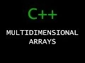 C Programming Tutorial 38 - Multidimensional Arrays