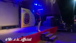 mr v ic performing at lagos fringe festival night 