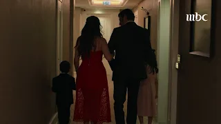 سلمى سحرت عادل بجمالها بالفستان الأحمر 