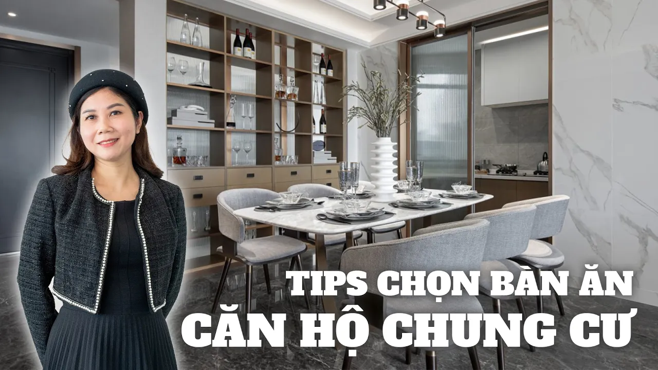 Chia sẻ típ chọn bàn ăn thông minh phù hợp mọi căn hộ từ NTK Hải Yến