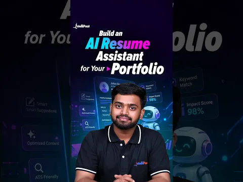 Build an AI Resume Assistant for Your Portfolio 🤖 | Intellipaat #shorts