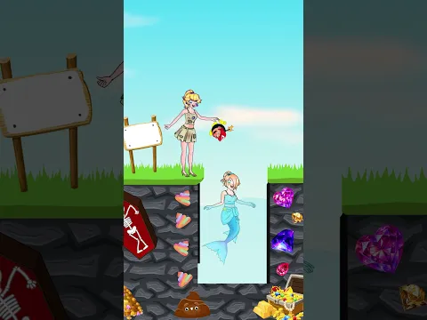 The Ultimate Mermaid Water Challenge — Can Poor Peach Resist Her Dark Side?