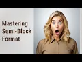 Mastering Semi-Block Letter Format A Key to Effective Communication