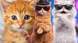 MEOW MEOW! Dancing Cats Song for Kids | Funny Kittens & Cute Cat Dance