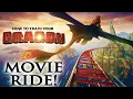 HOW TO TRAIN YOUR DRAGON Movie Ride Roller Coaster POV CC