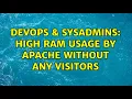 DevOps SysAdmins High RAM usage by Apache without any visitors 2 Solutions